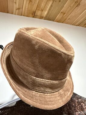 ‼️SOLD‼️Brown Corduroy Fedora Hat - New York Rivingston & Mott